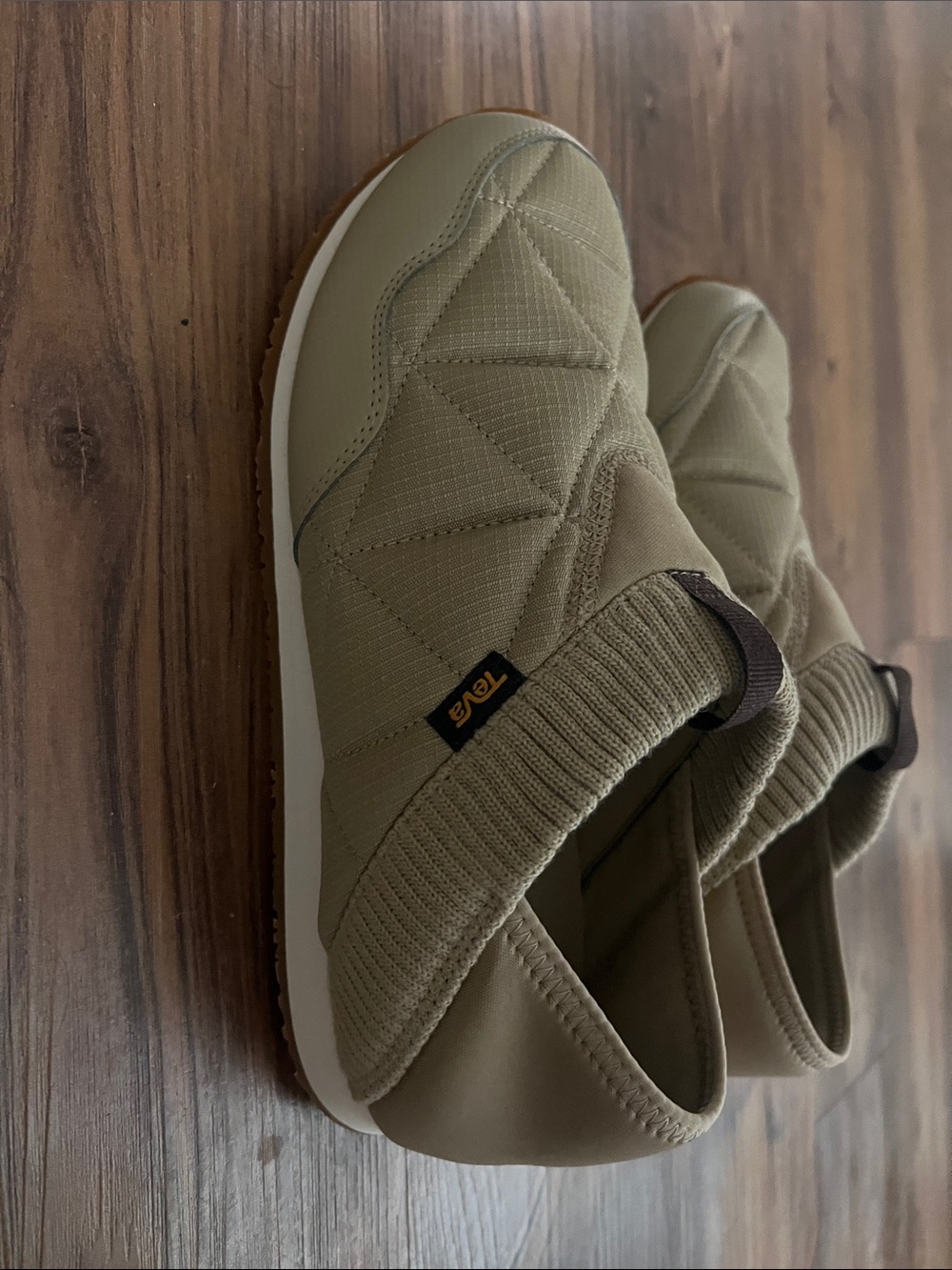 Teva Olive Quilted Slip-On Comfort Shoes